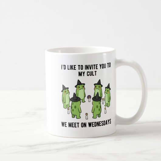 Sarcastic Frog Meme Funny Amphibian Cult Men And W Kaffeetasse (Rechts)