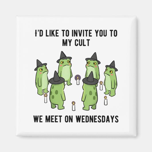 Sarcastic Frog Meme Funny Amphibian Cult Men And W Magnet (Vorne)