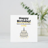 Sarcastic Funny Birthday Card Karte (Stehend Vorderseite)