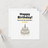 Sarcastic Funny Birthday Card Karte (Vorderseite/Rückseite Beispiel)