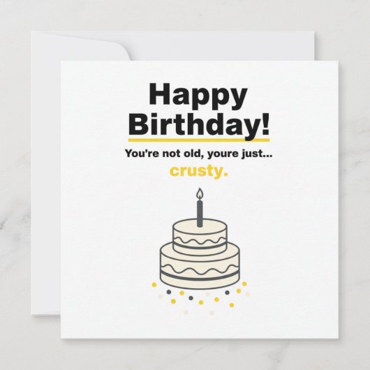 Sarcastic Funny Birthday Card Karte (Vorderseite)