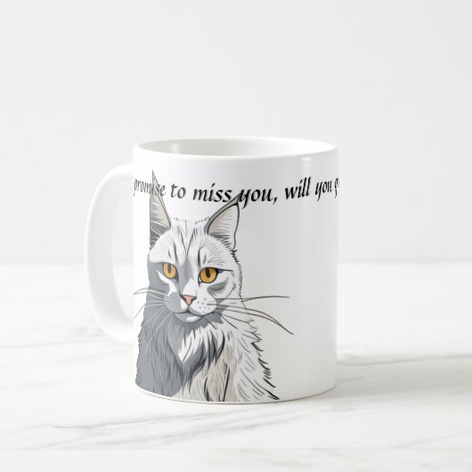 Sarcastic Funny Cat Kaffee oder Tee Tasse Fun Gesc (Vorderseite Links)