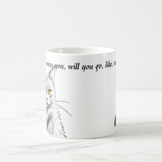 Sarcastic Funny Cat Kaffee oder Tee Tasse Fun Gesc (Mittel)