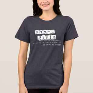 Sarcastic Funny kurz Girls Tri-Blend Shirt