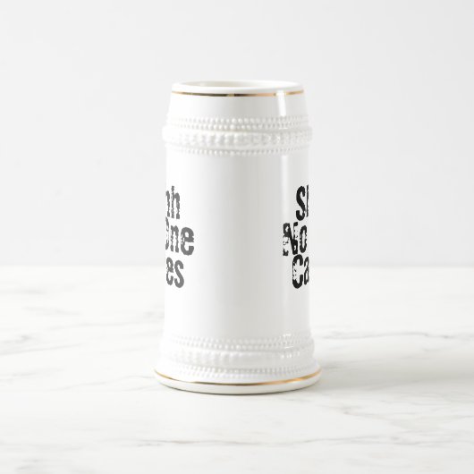 Sarcastic Funny Office Arbeit, die niemand kümmert Bierglas (Mittel)