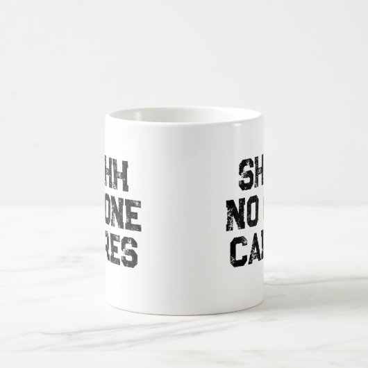 Sarcastic Funny Office Arbeit, die niemand kümmert Kaffeetasse (Mittel)