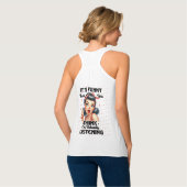 Sarcastic Funny Quote Girls Ding Tank Top (Rückseite Vollansicht)