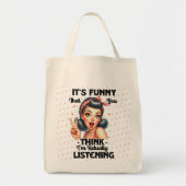 Sarcastic Funny Quote Girls Ding Tragetasche (Vorne)