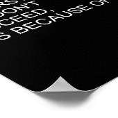 Sarcastic Funny Soccer Saying If At First You Don' Poster (Ecke)