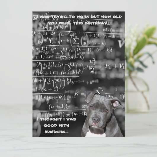 Sarcastic Geburtstag Karte (Stehend Vorderseite)