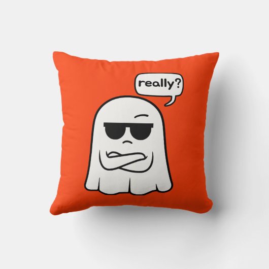Sarcastic Geist "Wirklich?" Dekokissen (Rückseite)