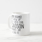 Sarcastic Geschenke für Grandson Geschenke lustige Kaffeetasse (Vorderseite Links)