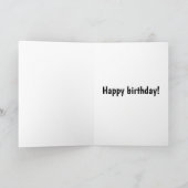 Sarcastic "Getting Older" Geburtstagskarte Karte (Innenseite)