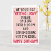 Sarcastic "Getting Older" Geburtstagskarte Karte (Gelbe Blume)