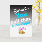 Sarcastic glücklicher Hochzeitstag Karte (Gelbe Blume)