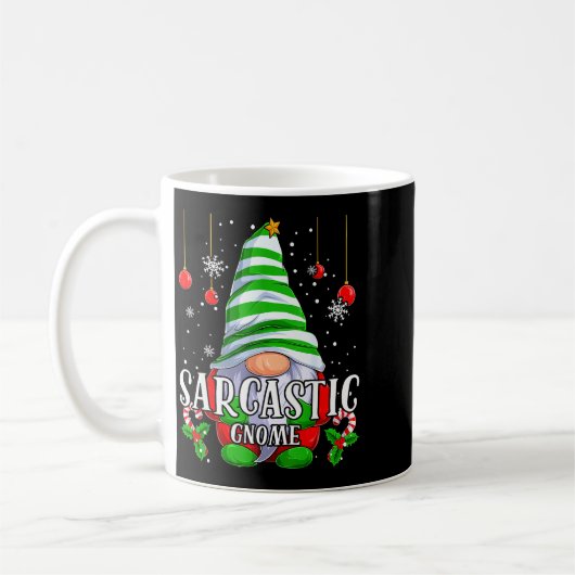 Sarcastic Gnome Christmas Pajamas Matching Family Kaffeetasse (Links)