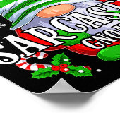 Sarcastic Gnome Christmas Pajamas Matching Family Poster (Ecke)