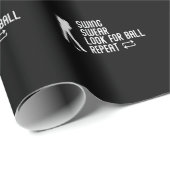 Sarcastic Golf Joke Golfplatz Spaß Golfing Geschenkpapier (Rolleneckpunkt)