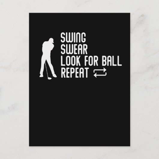 Sarcastic Golf Joke Golfplatz Spaß Golfing Postkarte (Vorderseite)