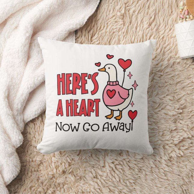 Sarcastic Goose Funny Valentine Kissen (Decke)