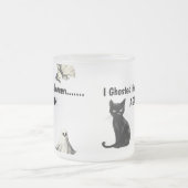 Sarcastic Halloween Cat Ghost Mattglastasse (Mittel)