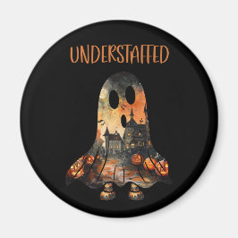 Sarcastic Halloween Ghost unterbesetzt Magnet