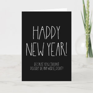 Sarcastic Happy New Year 2026 Funny Feiertagskarte