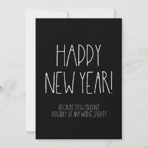 Sarcastic Happy New Year 2026 Funny Feiertagskarte