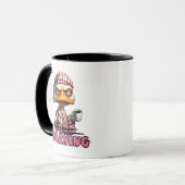 Sarcastic Hate Mornings Duck Tasse (Vorderseite Links)