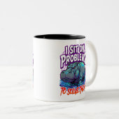 Sarcastic Hippo I Sit On Problems Funny Meme Zweifarbige Tasse (VorderseiteRechts)