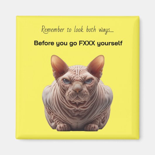 Sarcastic Humor Magnet (Vorne)