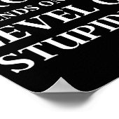 Sarcastic Humor, My Level Of Sarcasm, Funny Sarcas Poster (Ecke)