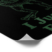 Sarcastic Humor Sometimes I Just Be Fartin' Frog G Poster (Ecke)