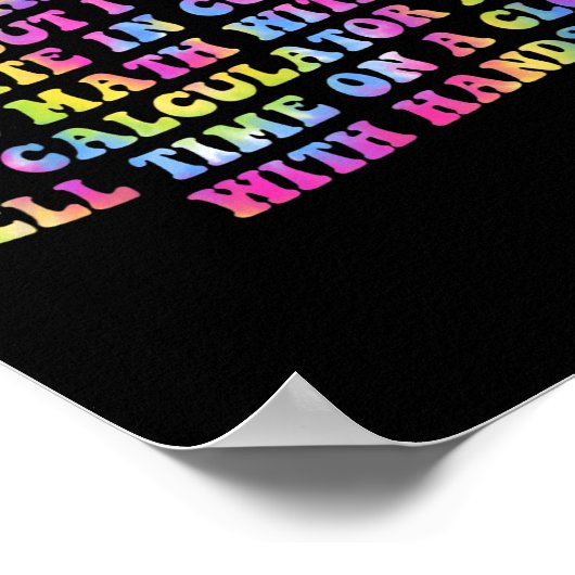 Sarcastic I Can't Do Social Media But I Can Write  Poster (Ecke)