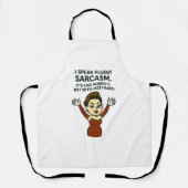 Sarcastic I Speak Fluent Sarcasm , Jazz hands Apro Schürze (Vorderseite)
