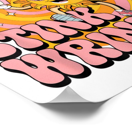 Sarcastic Ich bleiche meinen Stink Wrinkle Funny G Poster (Ecke)