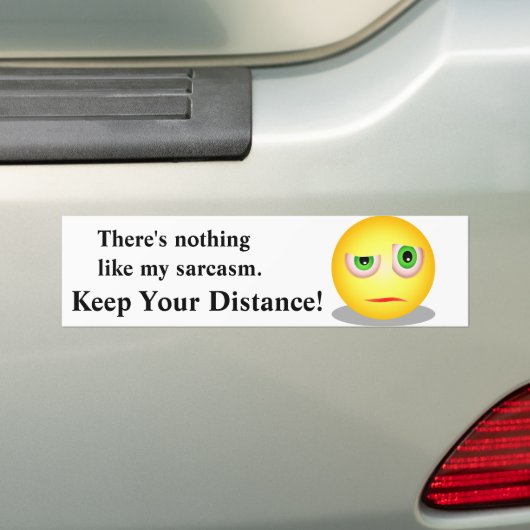 Sarcastic Ignorant Emoji Personalize Autoaufkleber (Auf Auto)