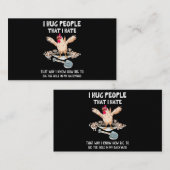 Sarcastic Introvert Crazy Hühnchen ich umarmen Men Visitenkarte (Vorne/Hinten)