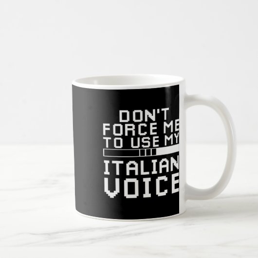 Sarcastic Italian Gamer Italian Sarcasm Gaming Kaffeetasse (Rechts)