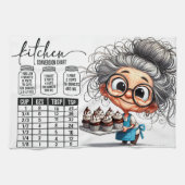 Sarcastic Kitchen Chart Geschirrtuch (Horizontal)