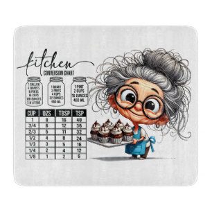 Sarcastic Kitchen Chart Schneidebrett