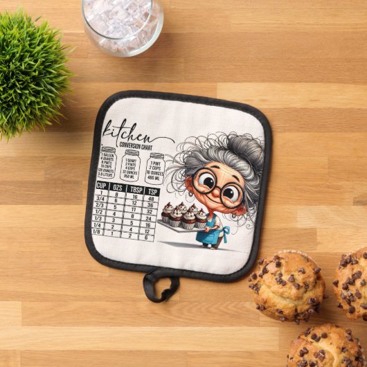 Sarcastic Kitchen Chart   Topflappen (Oben Unten)