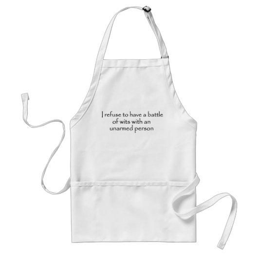 Sarcastic kitchen cooking apron battle of wits schürze (Vorne)