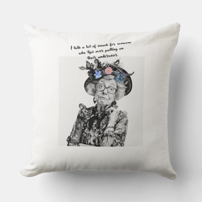 Sarcastic Ladys Pillow Kissen (Vorderseite)