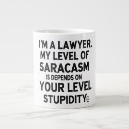 Sarcastic Lawyer Quote Jumbo-Tasse