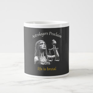 Sarcastic Libra Horoskop - Das Leben ist brutal Jumbo-Tasse