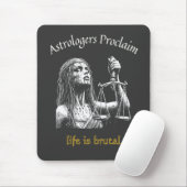 Sarcastic Libra Horoskop - Das Leben ist brutal Mousepad (Mit Mouse)