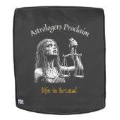 Sarcastic Libra Horoskop - Das Leben ist brutal Rucksack (Abnehmbare Front)
