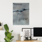 Sarcastic Lizard Secret of Life Poster (Heimbüro)