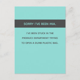 Sarcastic / lustig Sorry, dass du nicht von mir ge Postkarte